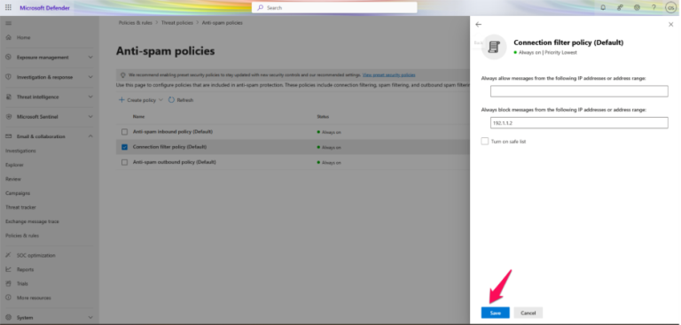 How to Block Messages from a Particular IP in Microsoft 365 - Oryon ...